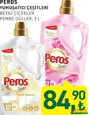 PEROS YUMUŞATICI ÇEŞİTLERİ 30 YIKAMA 3 L